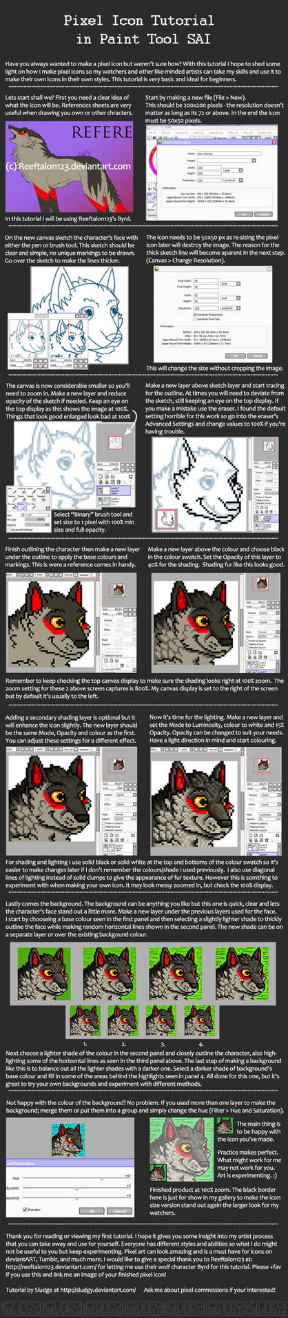 Pixel Icon Tutorial in Paint Tool SAI