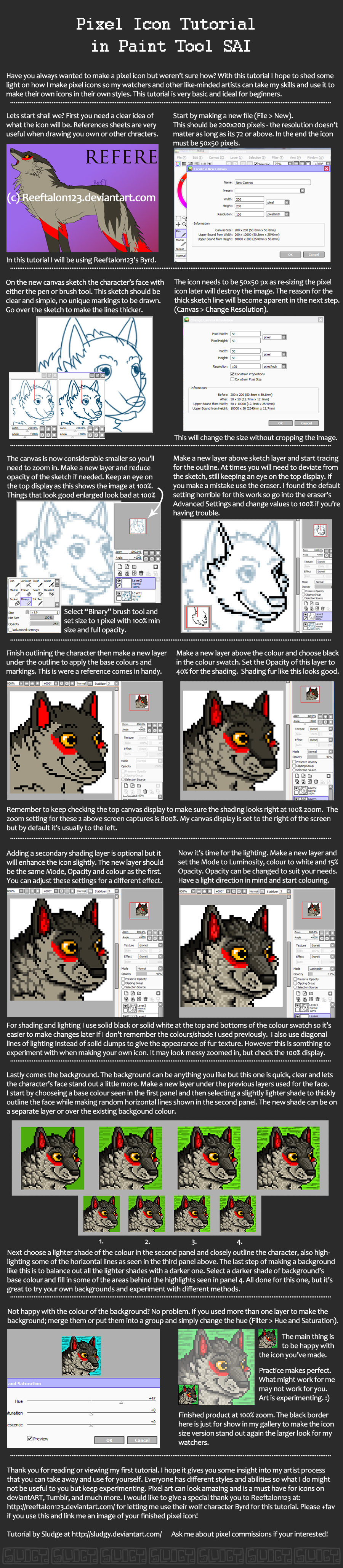 Pixel Icon Tutorial in Paint Tool SAI