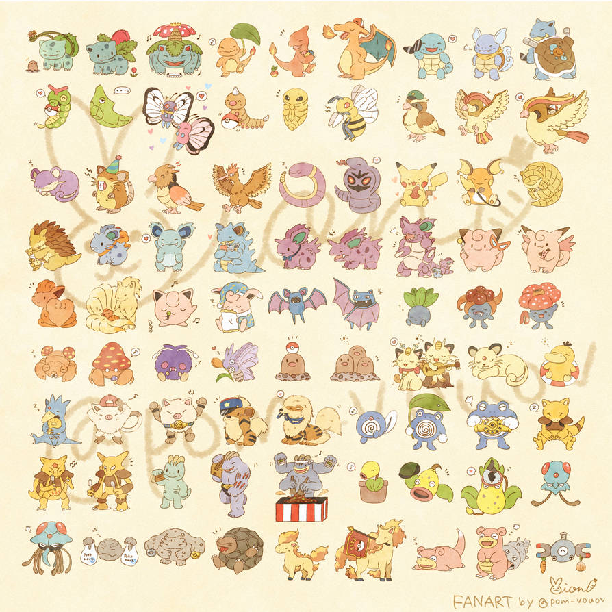 Gen1 Pokemon #1 by Mions-Art on DeviantArt
