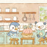 Piplup and Oshawott's cake bake day
