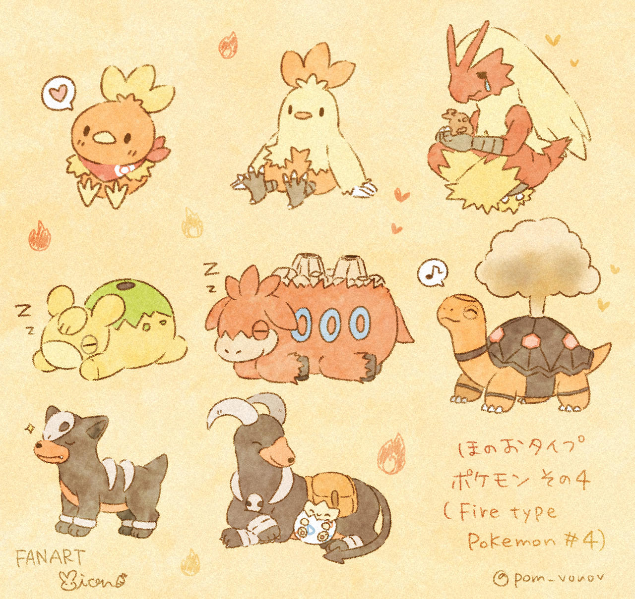 Normal Fire Type Fire type Pokemon #4 by Mions-Art on DeviantArt