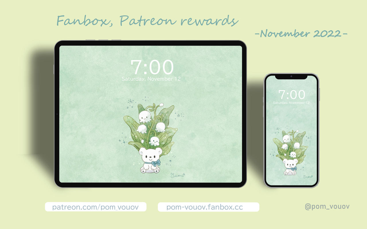 Patreon, Fanbox Rewards November 2022 by Mions-Art on DeviantArt