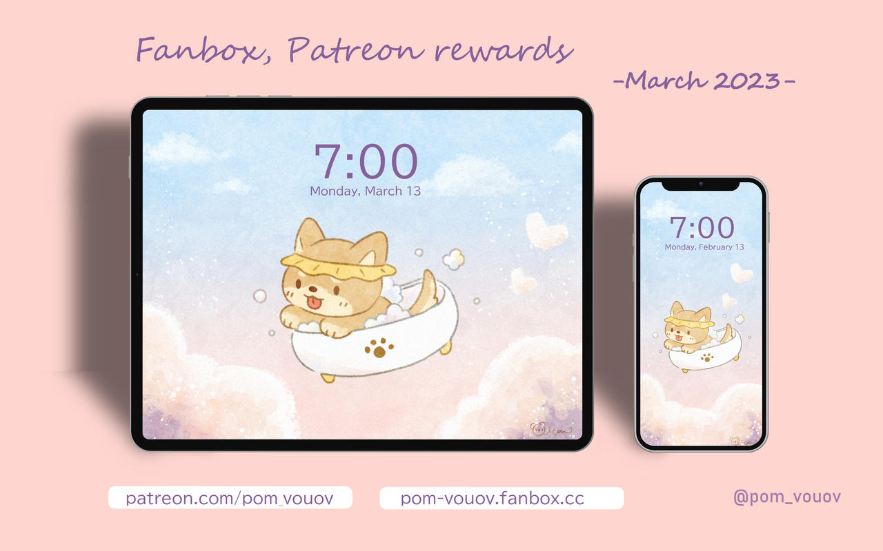 Patreon, Fanbox Rewards March 2023 by Mions-Art on DeviantArt