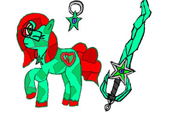 Keyblade Wielder Aria Diamond by MLP-HeadStrong