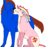 Wolf Couple Heartpaw and Snogwritts