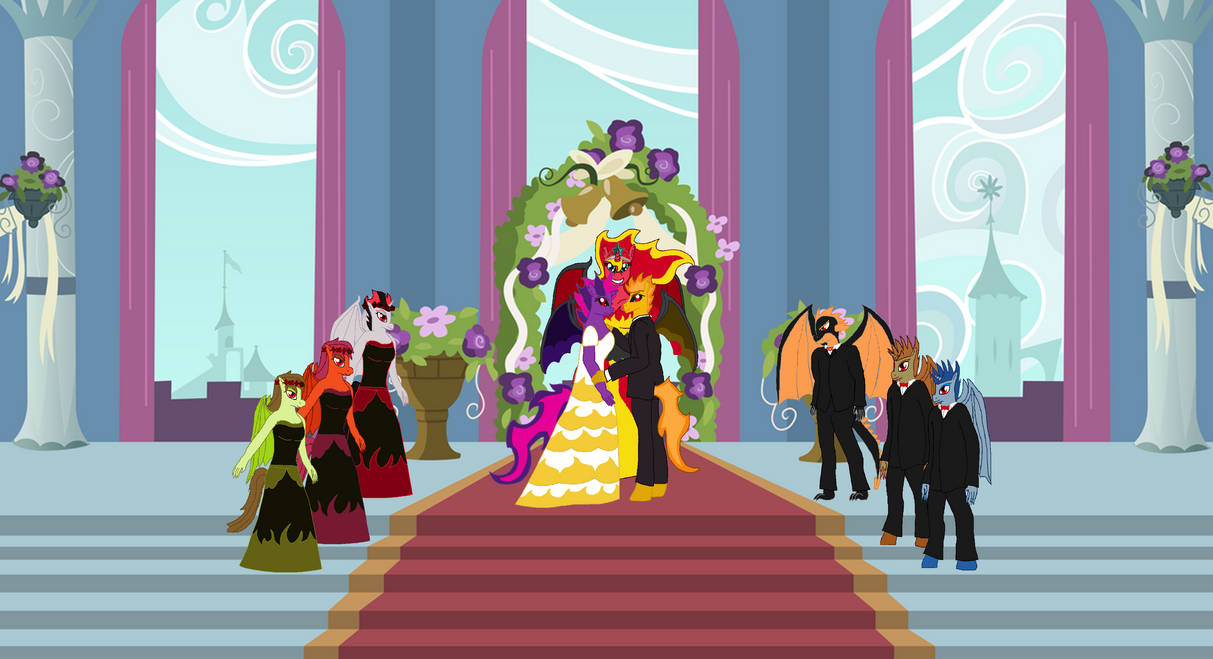 Demon Twilight Sparkle and Flash Sentry's Wedding by MLPHeadStrong on