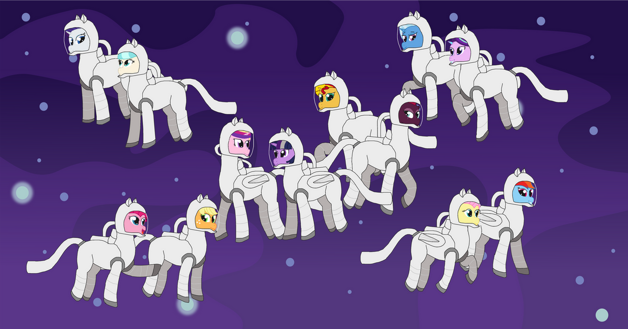 Ponies in Space by MLP-HeadStrong on DeviantArt
