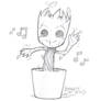 Dancing Groot