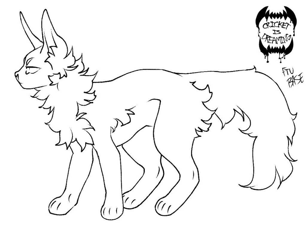 Ftu fluffy cat base by cricketisdreaming on DeviantArt