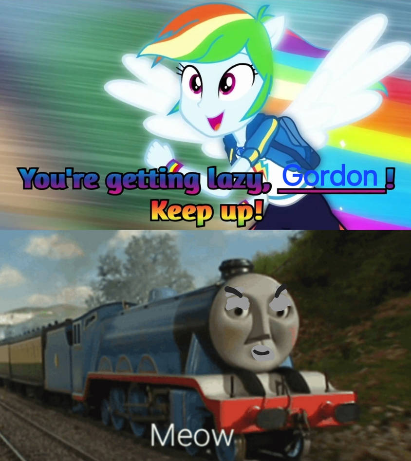 Gordon Races Gordon races against Rainbow Dash by LNERB4Dude on DeviantArt