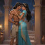 Enchanted lovers Jasmine and Prince Dastan (Prince