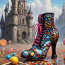 Vanellope's candy heel boot