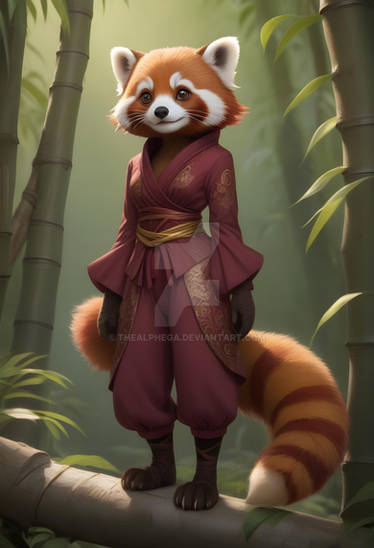 Anthro Red Panda Kaida