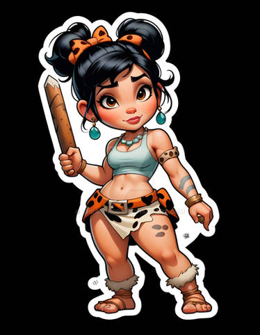 Vanellope as Flintstone