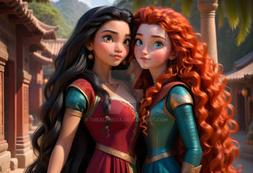 Raya and Merida as BFF's