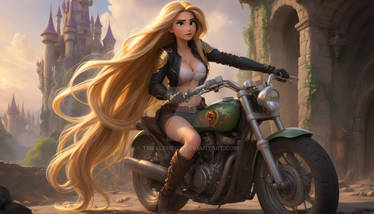 Biker Rapunzel