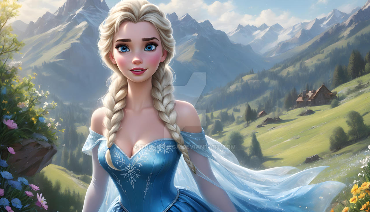 Comp Elsa Amazing Enchanted Alpine Elegance Elsa by TheAlphega on DeviantArt