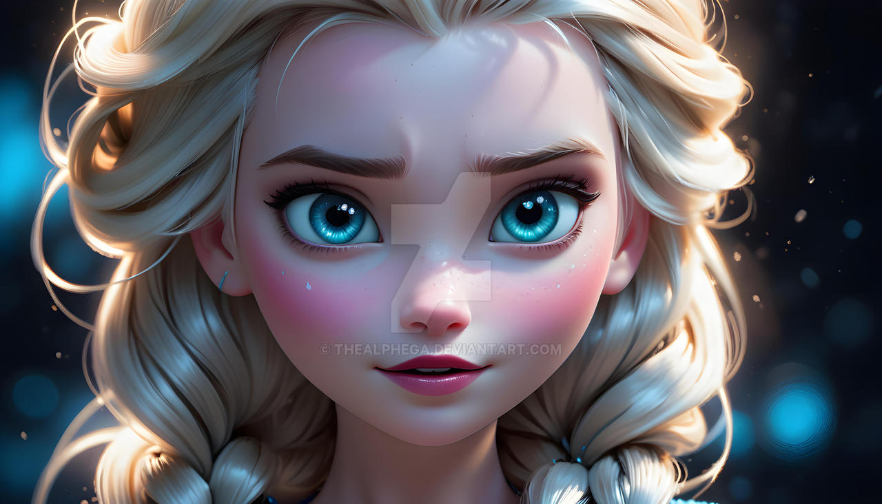 Portrait Elsa by TheAlphega on DeviantArt