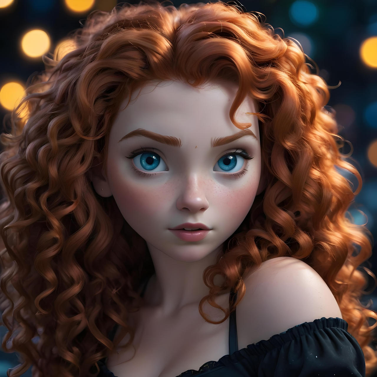 Enchanted Portrait Merida by TheAlphega on DeviantArt