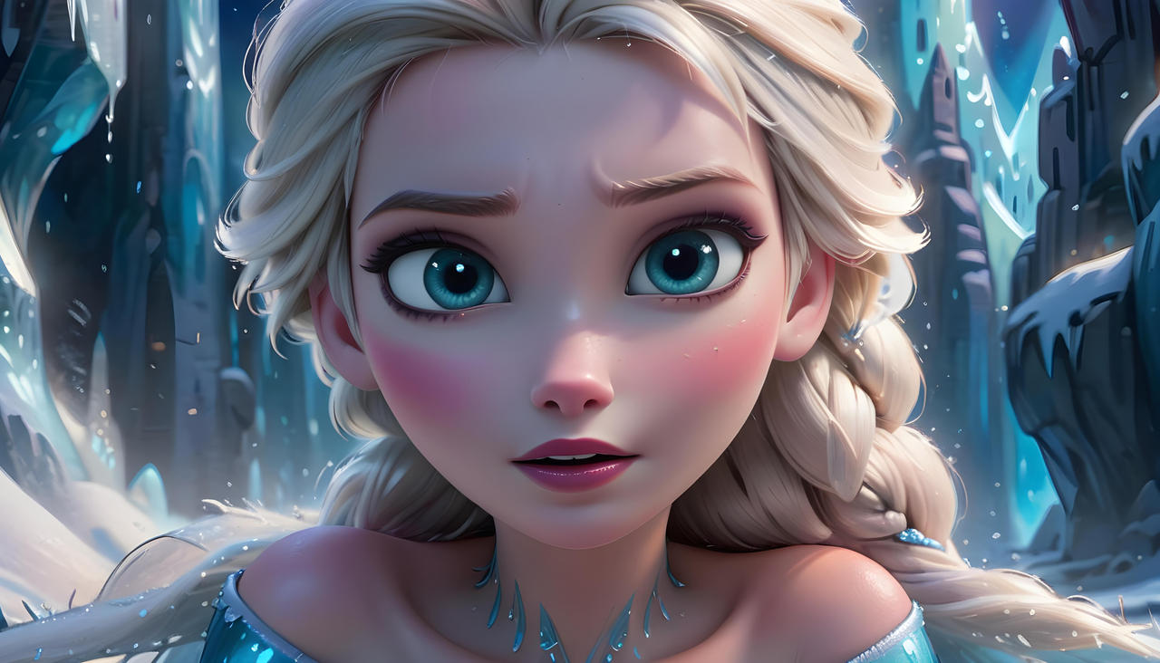 Elsa Portrait Wallpaper by TheAlphega on DeviantArt