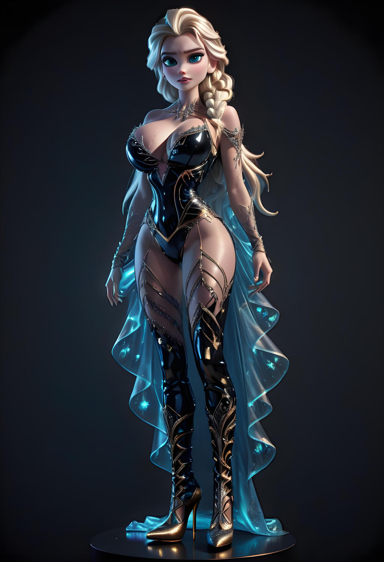 Elsa Struts Elsa's High Heel Boots (13) by TheAlphega on DeviantArt
