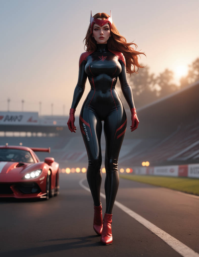 Witches Racing 37347-Racing Scarlet Witch from Marvel by TheAlphega on DeviantArt