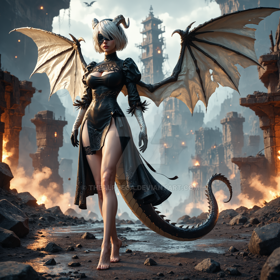 60632 Dragon 2B From Nier Automata By TheAlphega On DeviantArt 60632-dragon-2b-from-nier-automata-by-thealphega-on-deviantart