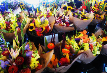 Pike's Place Market flowers 2