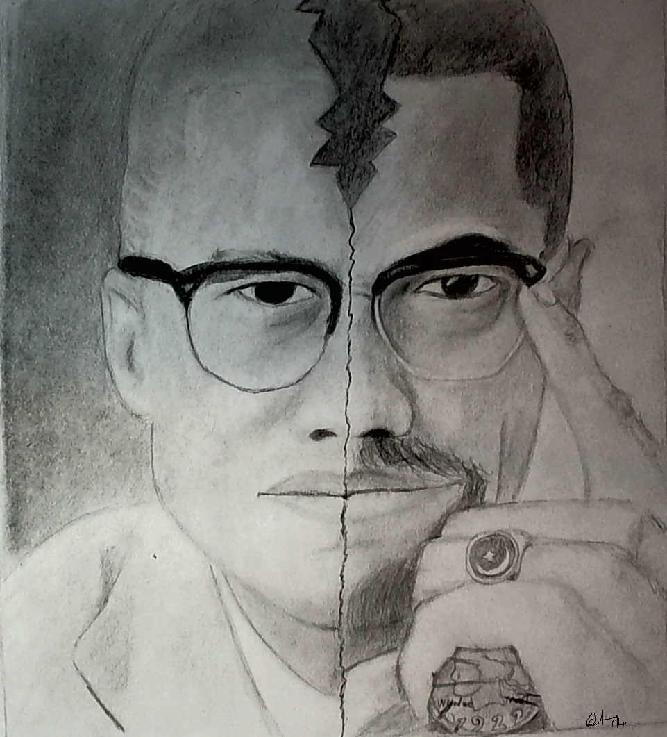 Malcolm X Drawing by dmuhsin on DeviantArt