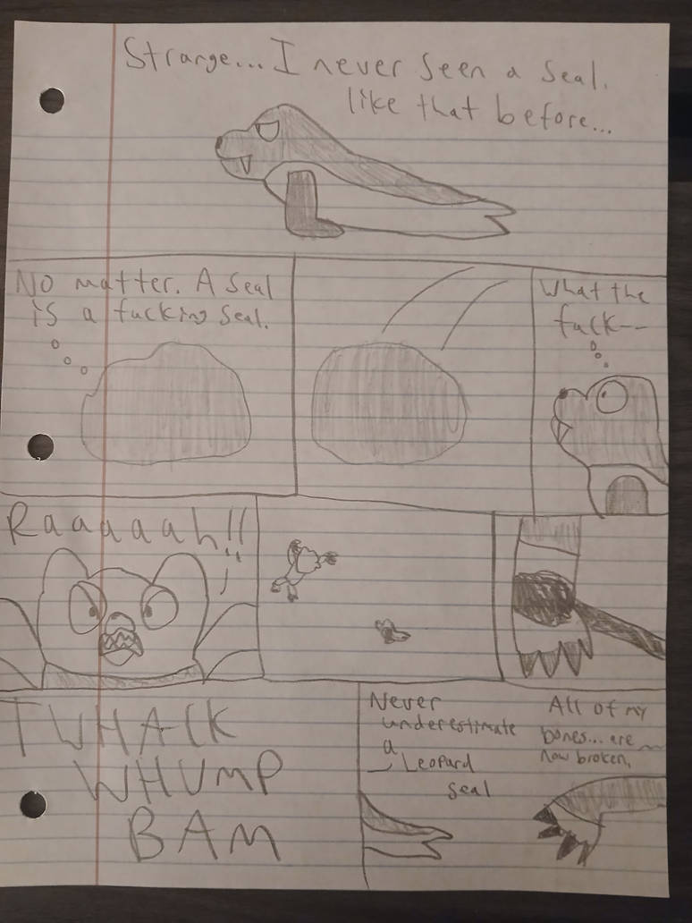 Braun attacks a leopard seal (Comic) by Catman0226 on DeviantArt