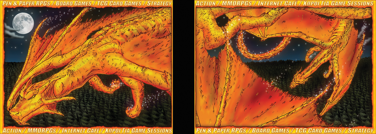 DragonPhoenix Diptych Color