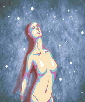 Woman in the stars