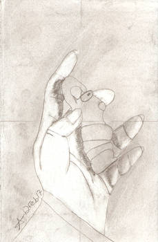 12 Feb 17 - Artist's Hand Holding Figurine