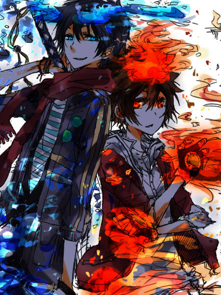 Okumura Rin And Sawada Tsunayoshi By Rafaokumura On Deviantart Okumura Rin And Sawada Tsunayoshi By Rafaokumura On Deviantart