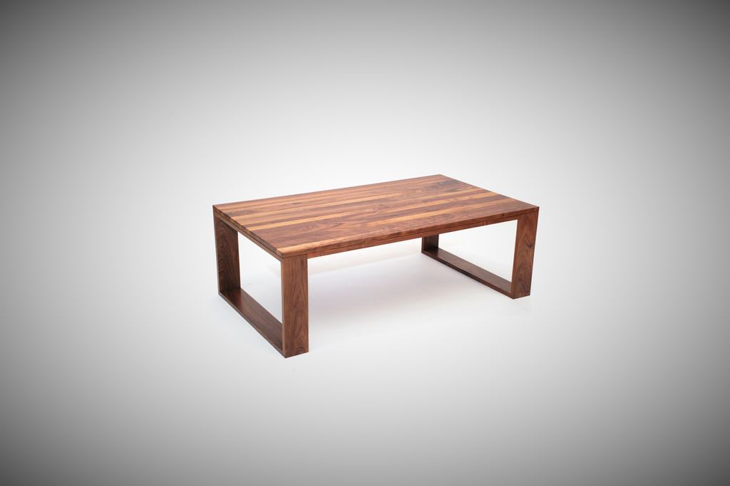 Walnut Geo Leg Coffee Table by belakwood