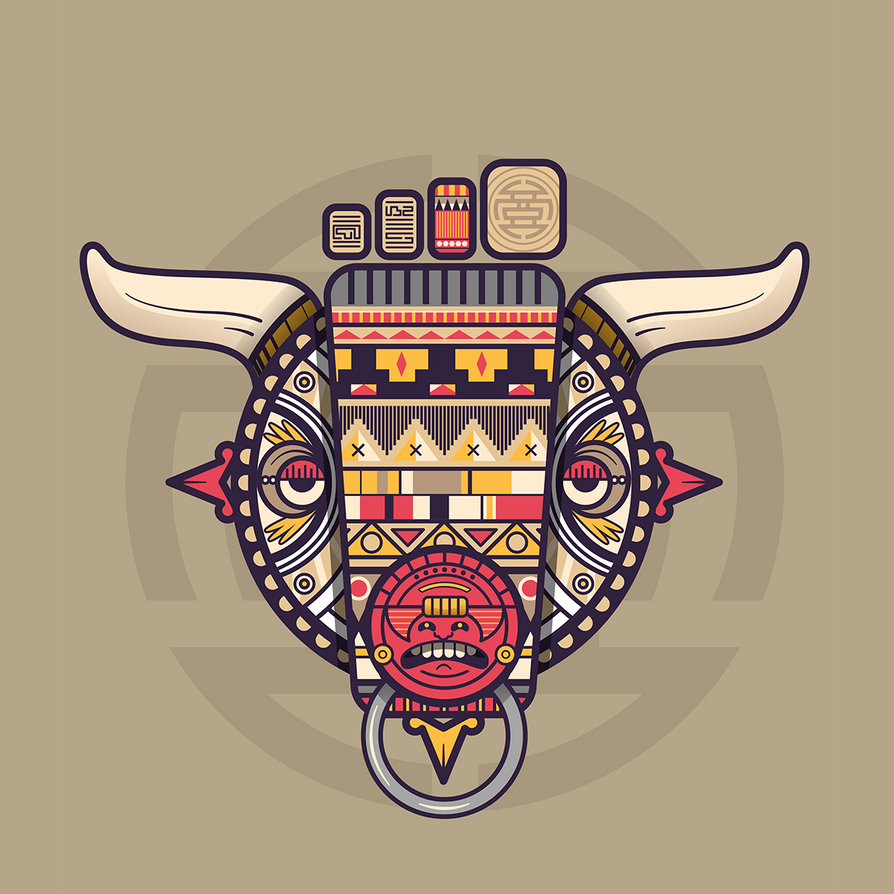 Bull Azetc Aztec bull-little foot by CariBean-Punk on DeviantArt