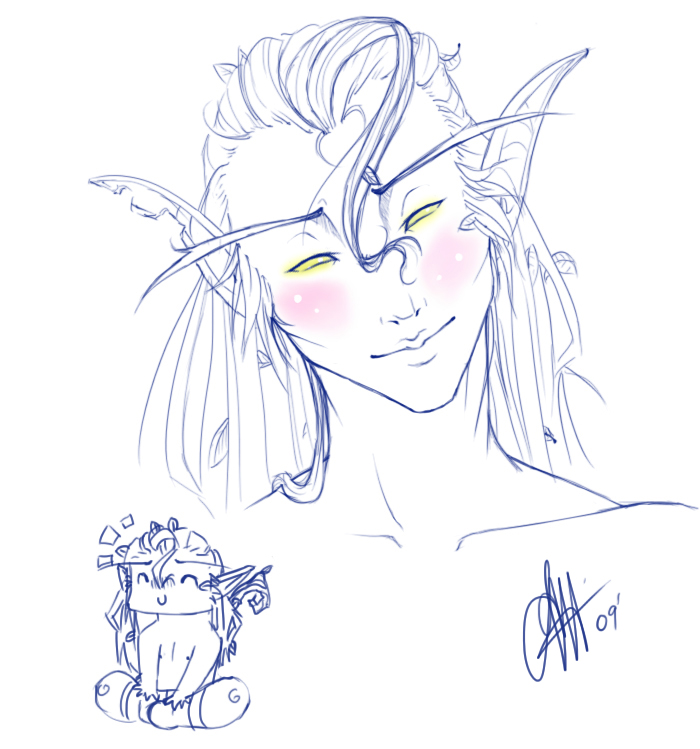 Sketch dump - Night Elf