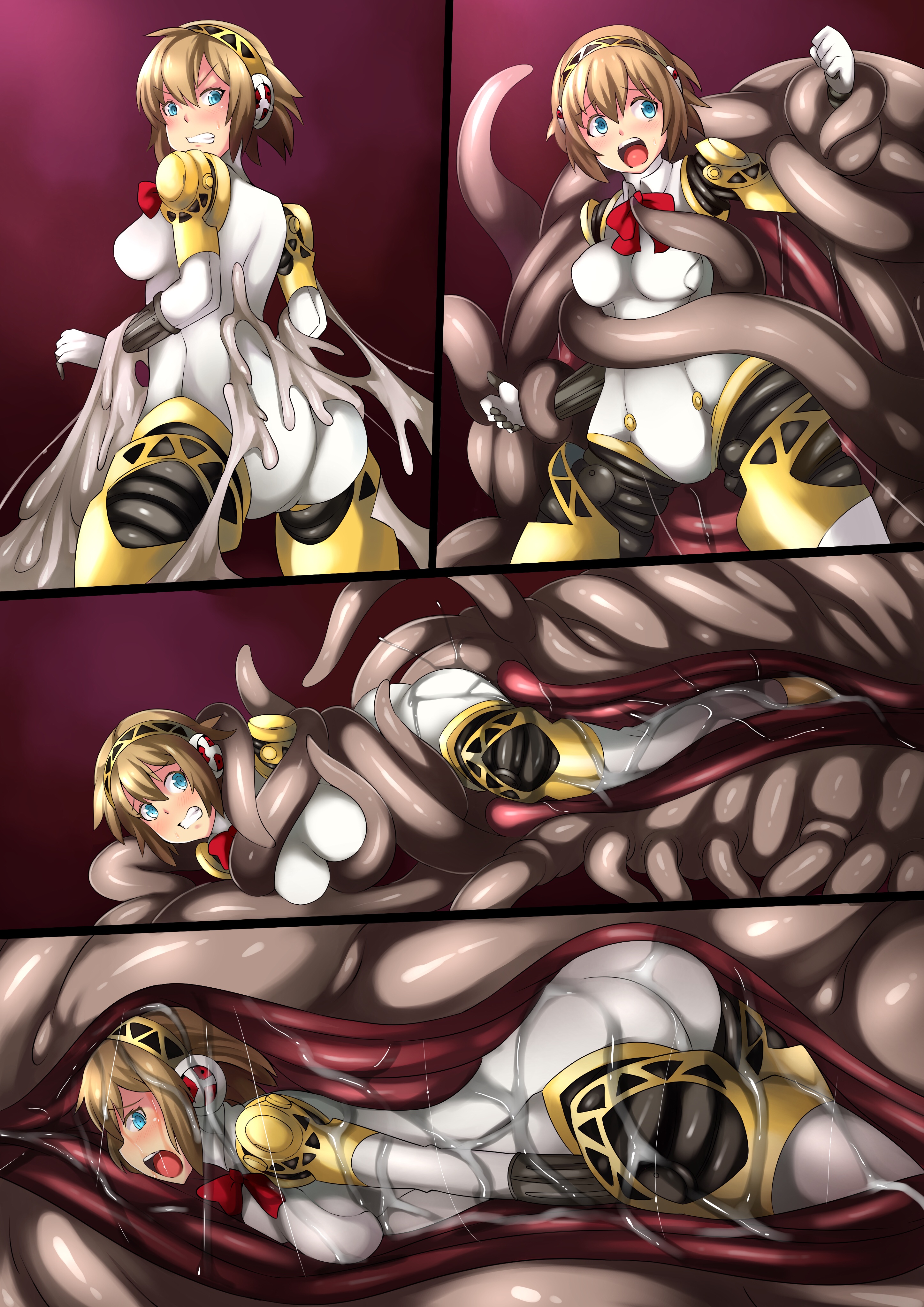 Aigis's Sticky situation by Arniro111