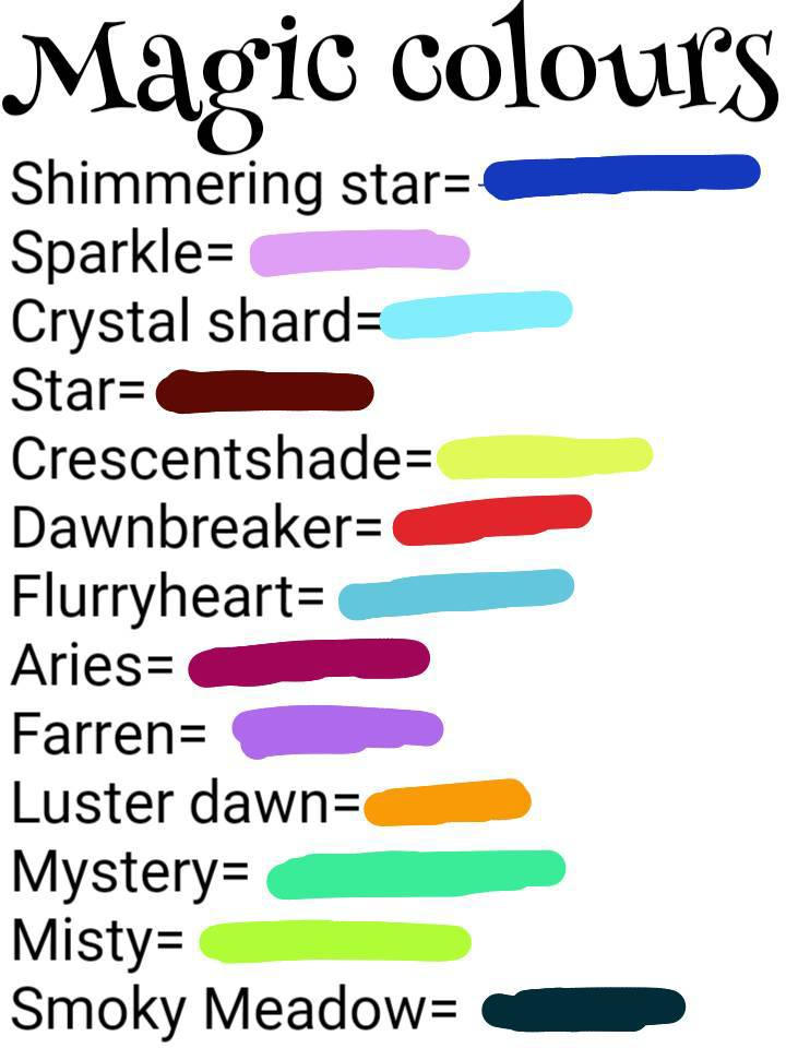 Magic Colous Magic colours by Shadowofeverything on DeviantArt