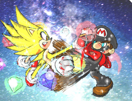 Sonic VS Mario final round