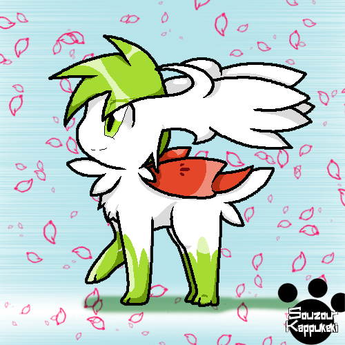 Shaymin S Sky Form By RainbowFilled On DeviantArt