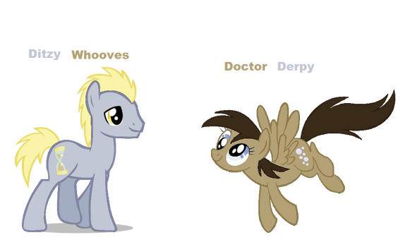 Doctor Derpy and Ditzy Whooves