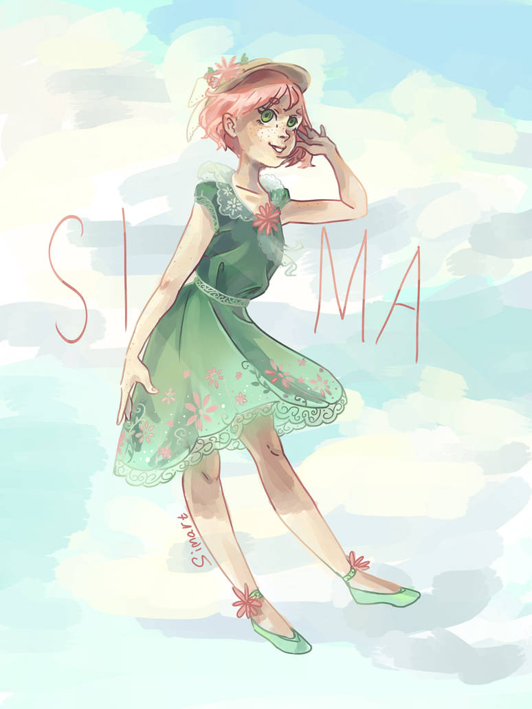 Flying Cute Girl By Simasimart On Deviantart Flying Cute Girl By Simasimart On Deviantart