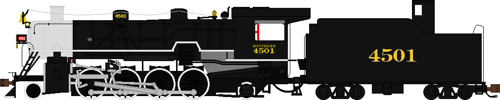 4501 Southern Railway MS-1 Light Mikado 4501 1964 Look by ...