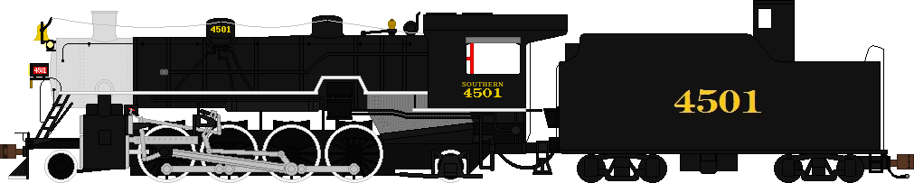 4501 Southern Railway MS-1 Light Mikado 4501 1964 Look by ...