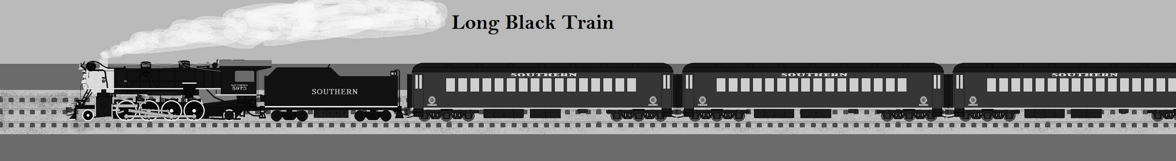 Long Black Train by WilliamsAmazingArtX on DeviantArt