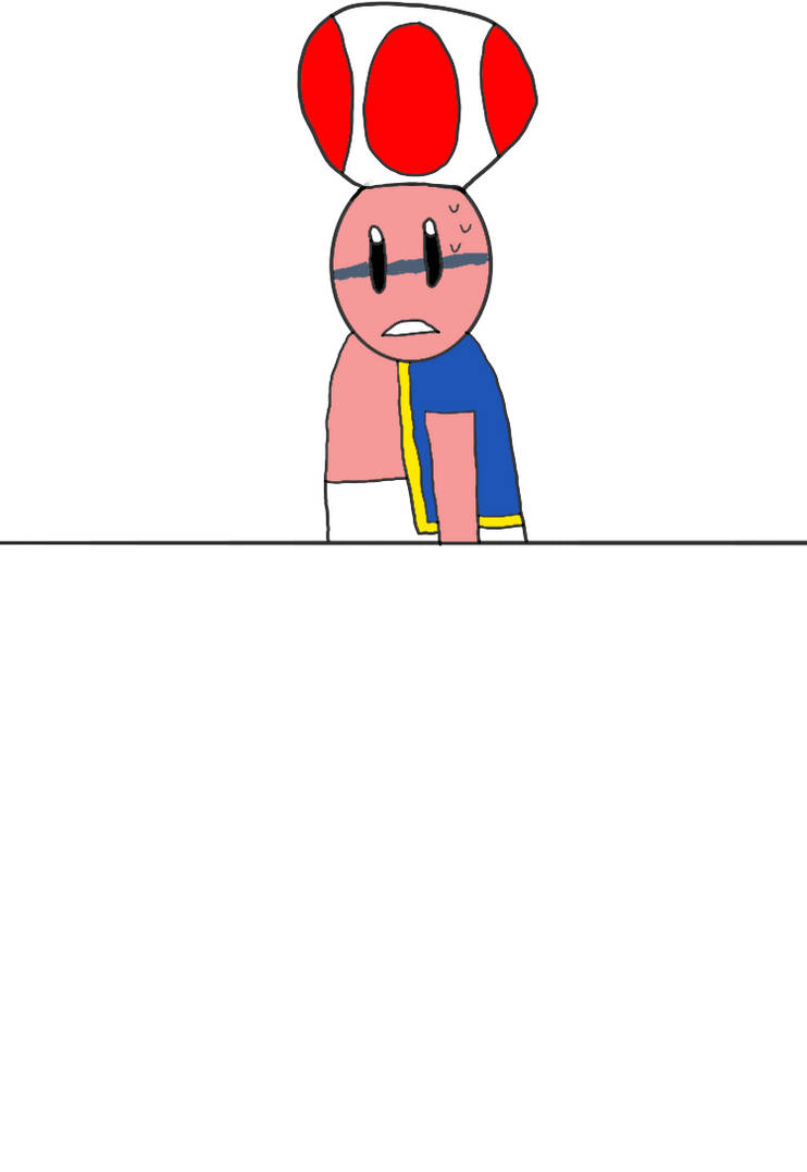 Toad is Scared by supersader9 on DeviantArt