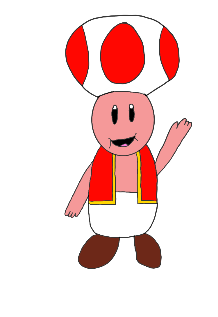 Red Toad Drawing by supersader9 on DeviantArt