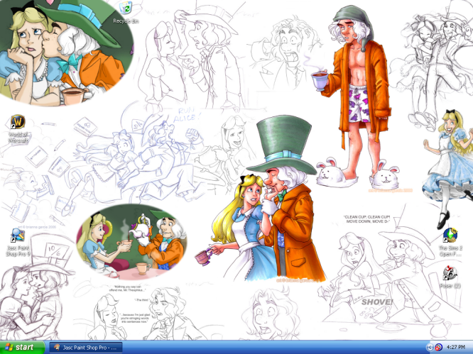 Alice and Mad Hatter Desktop