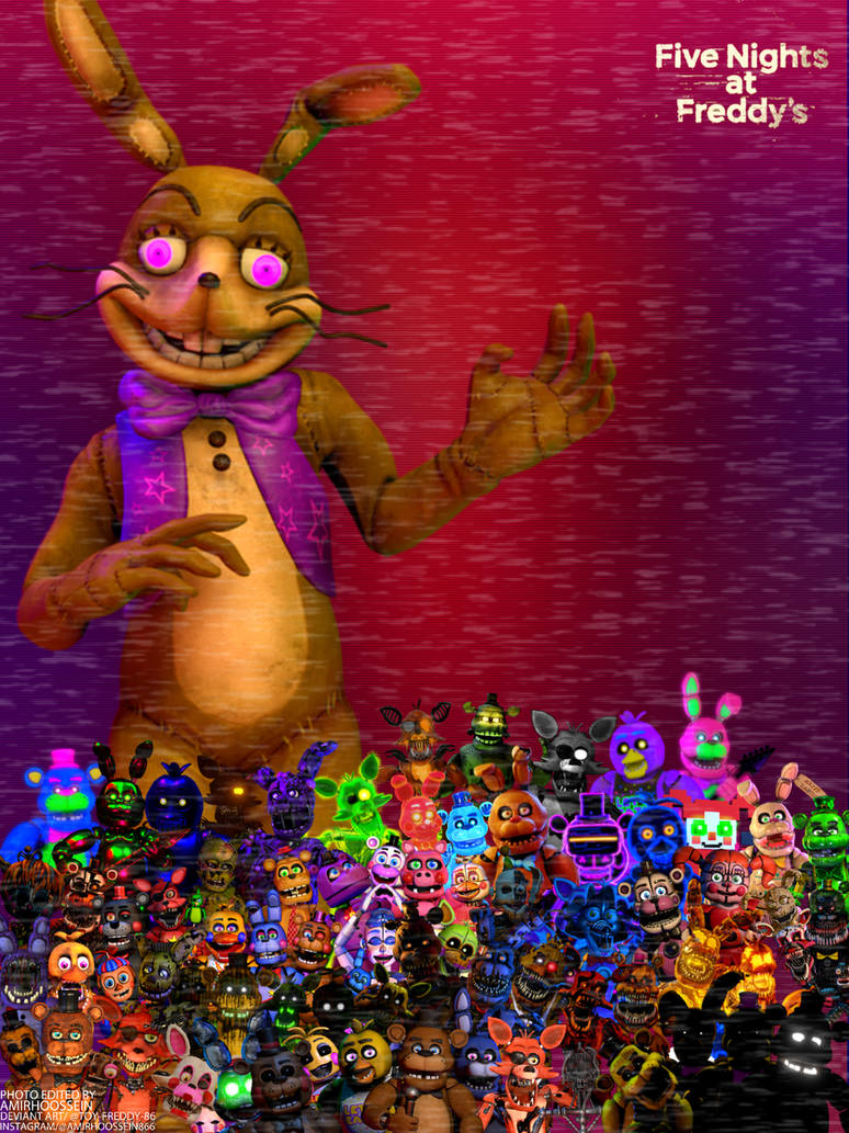ALL FNAF CHARACTERS!! by TOY-FREDDY-86 on DeviantArt